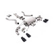Milltek GPF-back exhaust resonated valved for Land Rover Defender 90 5.0 V8 425PS & 525PS (GPF) 2021+ - Cerakote black tips