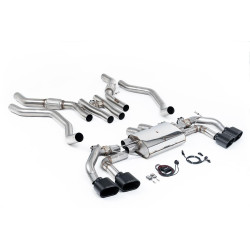Milltek Cat-back exhaust valved Cerakote black tips for Range Rover Sport P530 4.4 Twin Turbo V8 (L461) (non-GPF) 2023+