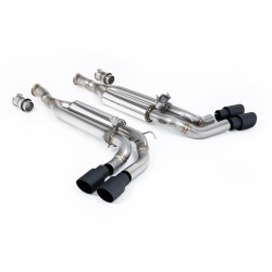 Milltek Cat-back exhaust valved for Mercedes G63 4.0 Bi-Turbo V8 (W463) (non-GPF) 2019-2024 - Cerakote black tips