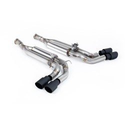 Milltek Cat-back exhaust valved for Mercedes G63 4.0 Bi-Turbo V8 (W463) (GPF) 2019+ - Cerakote black tips