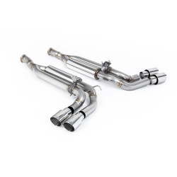 Milltek Cat-back exhaust valved for Mercedes G63 4.0 Bi-Turbo V8 (W463) (GPF) 2019+ - Polished tips