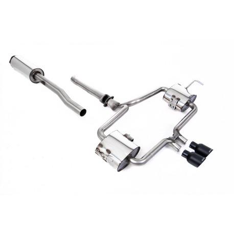 Изпускателни системи Milltek Milltek Cat-back exhaust (quieter) for Mini Cooper S (R53) (non-GPF) 2002-2006 - Cerakote black tips | race-shop.bg