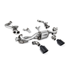 Milltek Cat-back exhaust for Porsche Boxster 718 GTS & Spyder 4.0 (GPF, Manual) 2020+ - Cerakote black tips