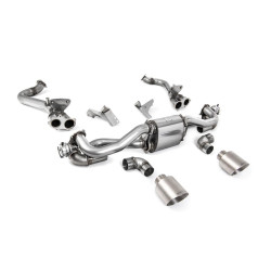Milltek Cat-back exhaust for Porsche Boxster 718 GTS & Spyder 4.0 (GPF, PDK) 2020+ - Brushed titanium tips
