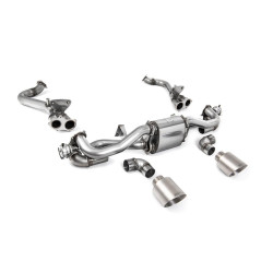 Milltek GPF bypass pipe titanium tips for Porsche Cayman 718 GT4 4.0 (GPF) 2020+