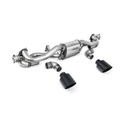 Milltek GPF-back exhaust for Porsche Cayman 718 GT4 4.0 (GPF, Pre) 2020+ - Cerakote black tips