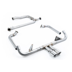 Milltek Full system with cat replacement pipe for Porsche Cayman 718 GTS 2.5T (non-GPF) 2016-2020 - Dual polished tips