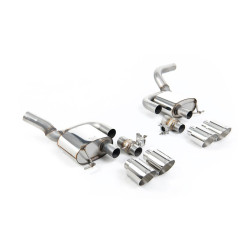 Milltek Rear silencers valved for Porsche Macan 2.9 V6 GTS & Turbo (non-GPF) 2021+ - Polished tips