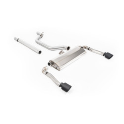 Milltek GPF-back exhaust for Seat Cupra Formentor 2.0TSI 245ps (GPF) 2022+ - Cerakote black tips