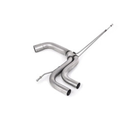 Milltek Race Rear Silencer Delete for Seat Leon Cupra 2.0T FSI 240PS (non-GPF) 2006-2011