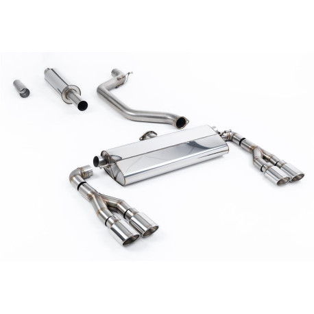 Изпускателни системи Milltek Milltek GPF-back exhaust resonated for Seat Leon Cupra Leon Mk4 Hatch 300ps (GPF) 2021+ - Polished tips | race-shop.bg