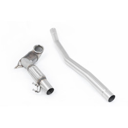 Milltek V2 Large-bore downpipe with sports cat for Volkswagen Arteon 2.0TSI 280PS 4Motion (non-GPF, race cat) 2022+