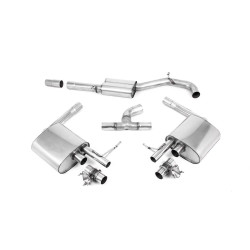 Milltek Cat-back exhaust resonated valved for Volkswagen Arteon 2.0TSI 280PS 4Motion (non-GPF, Semi) 2019-2021