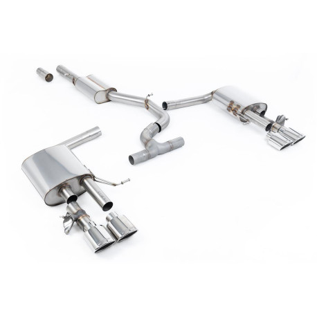 Изпускателни системи Milltek Milltek GPF-back exhaust resonated for Volkswagen Arteon R 2.0TSI 320PS 4Motion (GPF) 2022+ - Polished tips | race-shop.bg