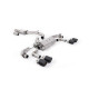 Milltek Cat-back exhaust resonated valved for Volkswagen Golf Mk7.5 R 310PS (non-GPF) 2017-2021 - Carbon tips