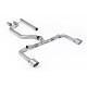 Milltek GPF-back exhaust (loudest) for Volkswagen Golf Mk8 GTi Clubsport (GPF) 2021-2024 - Brushed titanium tips