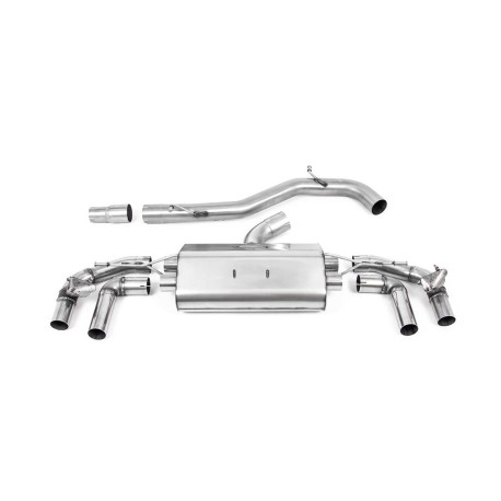 Изпускателни системи Milltek Milltek GPF-back exhaust (louder) for Volkswagen Golf Mk8 R 2.0 TSI 320PS (GPF) 2021-2024 - Carbon tips | race-shop.bg