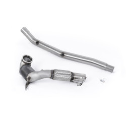 Milltek Large-bore downpipe with sports cat for Volkswagen Golf Mk8 R 2.0 TSI 320PS (non-GPF, race cat, for OE system) 2022-2024