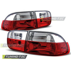TUNING-TEC стопове за HONDA CIVIC 09.91-08.95 2D/4D (без хомологация), червено-бял
