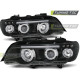 TUNING-TEC фарове (Ангелски очи) за BMW X5 E53 09.99-10.03 (H1), черен