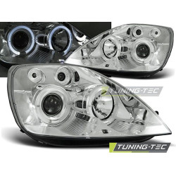 TUNING-TEC фарове (Ангелски очи) за FORD FIESTA MK6 05.02-08.05 (H1), хром