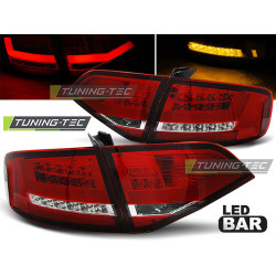LED Задни стопове RED WHITE за AUDI A4 B8 08-11 SEDAN