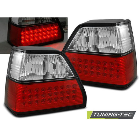 Осветление TUNING-TEC LED стопове за VW GOLF 2 08.83-08.91, червено-бял | race-shop.bg