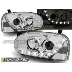 TUNING-TEC фарове (DRL) за VW GOLF 3 91-97 (H1), хром
