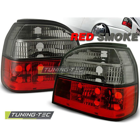 Осветление TUNING-TEC стопове за VW GOLF 3 09.91-08.97, червено-опушен | race-shop.bg