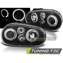 TUNING-TEC фарове (Ангелски очи) за VW GOLF 4 09.97-09.03 (H1), черен, V2
