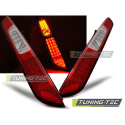 TUNING-TEC LED стопове за FORD FOCUS MK2 08-10 HB (HATCHBACK), червено-бял