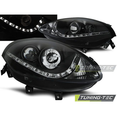 Осветление TUNING-TEC фарове (DRL) за FIAT BRAVO II 07-15 (H1), черен | race-shop.bg