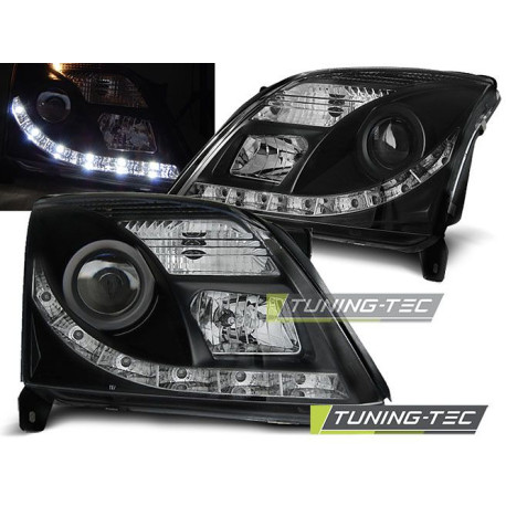 Осветление TUNING-TEC фарове (DRL) за OPEL VECTRA C 04.02-08.05 (H7/H1), черен | race-shop.bg
