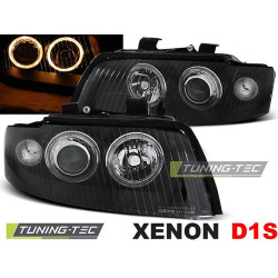 TUNING-TEC фарове (Ангелски очи) за XENON AUDI A4 10.00-10.04 (D1S/H7), черен