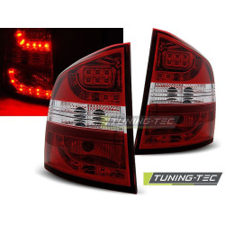 TUNING-TEC LED стопове за SKODA OCTAVIA II KOMBI 04-12, червено-бял