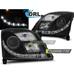 TUNING-TEC фарове (True DRL) за OPEL VECTRA C 04.02-08.05 (H7/H1), черен