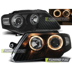 TUNING-TEC фарове (Ангелски очи) за VW PASSAT B6 3C 03.05-10 (H7), черен