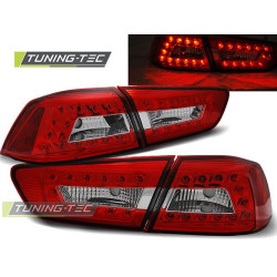 TUNING-TEC LED стопове за MITSUBISHI LANCER 8 SEDAN 08-11 (LIMOUSINE, без хомологация), червено-бял