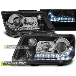 TUNING-TEC фарове (DRL) за VW BORA 09.98-05.05 (H1), черен, V2