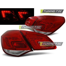 TUNING-TEC LED стопове за OPEL ASTRA J 10-15 HATCHBACK, червено-бял