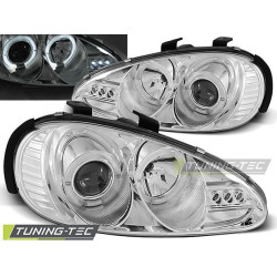 ФАРОВЕ MAZDA MX3 91-98 АНГЕЛСКИ ОЧИ ХРОМ
