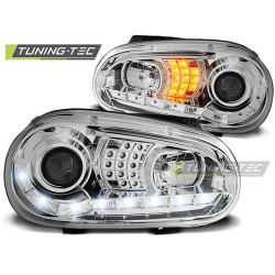 ФАРОВЕ ДНЕВНИ ХРОМ за VW GOLF 4 09.97-09.03