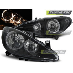 TUNING-TEC фарове (Ангелски очи) за PEUGEOT 307 04.01-06.05 (H7), черен