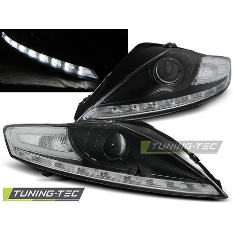 Осветление TUNING-TEC фарове (DRL) за FORD MONDEO 07.07-11.10 (H9), черен | race-shop.bg
