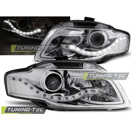 Осветление TUNING-TEC фарове (DRL) за AUDI A4 B7 11.04-03.08 (H9), хром, V1 | race-shop.bg