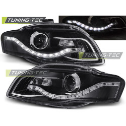 TUNING-TEC фарове (DRL) за AUDI A4 B7 11.04-03.08 (H9), черен, V1