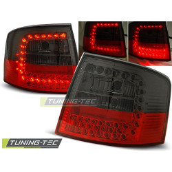 TUNING-TEC LED стопове за AUDI A6 05.97-05.04 AVANT, червено-опушен, V2