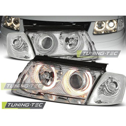 TUNING-TEC фарове (Ангелски очи) за VW PASSAT B5 3B 11.96-08.00 (H7), хром