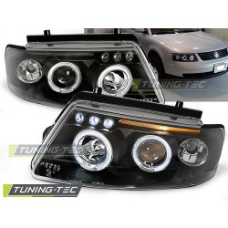 TUNING-TEC фарове (Ангелски очи) за VW PASSAT B5 3B 11.96-08.00 (H1), черен, V2