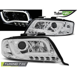TUNING-TEC фарове (Tube Light) за AUDI A6 06.01-05.04 (H1), хром